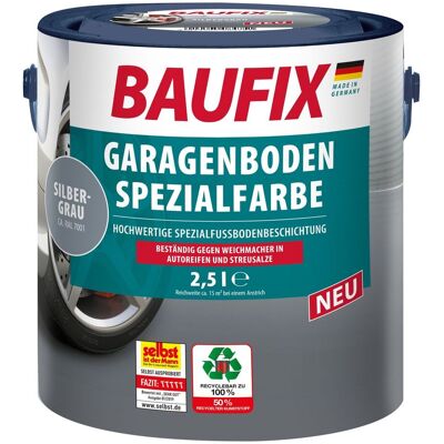 Baufix professional Garagenboden Spezialfarbe silbergrau 5l - 2er Set Baufix professional Garagenboden Spezialfarbe silbergrau 5l - 2er Set