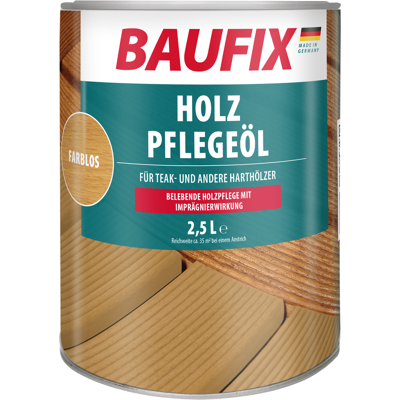 Baufix Holz-Pflegeöl farblos seidenmatt, 2.5 Liter, Holzpflege Baufix Holz-Pflegeöl farblos seidenmatt, 2.5 Liter, Holzpflege