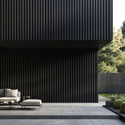 Home Deluxe - WPC Fassade - Anthrazit - 4 m² - Fassadenverkleidung Home Deluxe - WPC Fassade - Anthrazit - 4 m² - Fassadenverkleidung