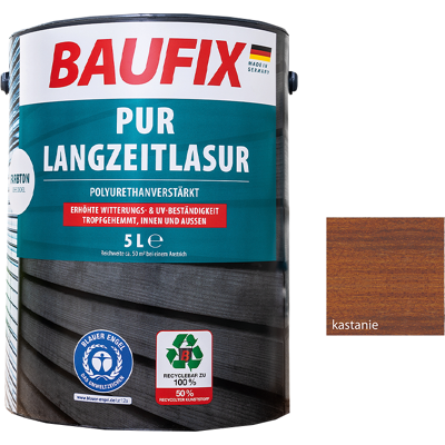Baufix PUR Langzeitlasur kastanie Baufix PUR Langzeitlasur kastanie
