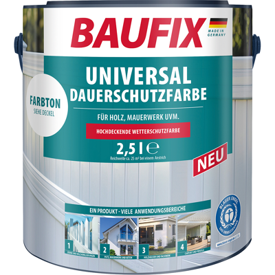 Baufix Universal Dauerschutzfarbe 2,5 Liter Baufix Universal Dauerschutzfarbe 2,5 Liter