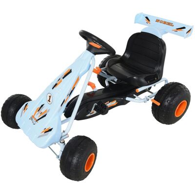 HOMCOM Go Kart Kinderfahrzeug Tretauto mit Pedal ab 3 Jahre Stahl Hellblau HOMCOM Go Kart Kinderfahrzeug Tretauto mit Pedal ab 3 Jahre Stahl Hellblau