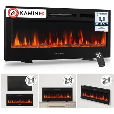 Kaminio elektrische Kamin Marlon - 3-in-1 mit Heizung, 3D-Flammeneffekt, 12 Farben - 42" Kaminio elektrische Kamin Marlon - 3-in-1 mit Heizung, 3D-Flammeneffekt, 12 Farben - 42"