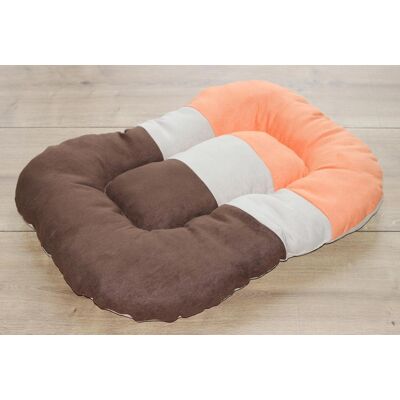 Haustierbett - 70x52x14 cm - Orange - Waschbar & Robust Haustierbett - 70x52x14 cm - Orange - Waschbar & Robust