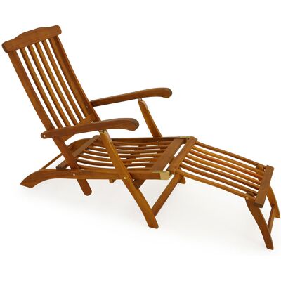 Casaria Sonnenliege Queen Mary Akazie 169 x 95 x 54cm braun Casaria Sonnenliege Queen Mary Akazie 169 x 95 x 54cm braun