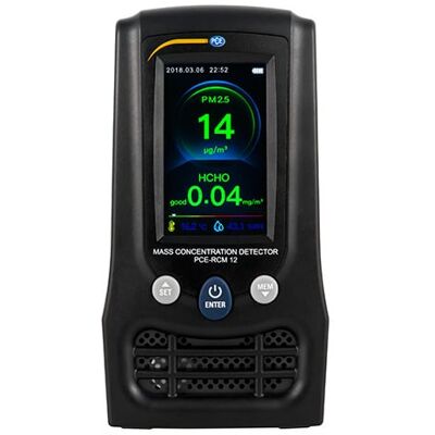 PCE Instruments CO2 Formaldehyd Luftqualität Monitor - Partikel, Temperatur, Luftfeuchtigkeit - PCE-RCM 12 PCE Instruments CO2 Formaldehyd Luftqualität Monitor - Partikel, Temperatur, Luftfeuchtigkeit - PCE-RCM 12