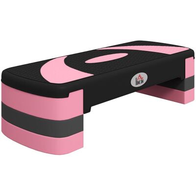HOMCOM Steppbrett Aerobic-Stepper höhenverstellbar 10-20cm für Zuhause bis 150kg HOMCOM Steppbrett Aerobic-Stepper höhenverstellbar 10-20cm für Zuhause bis 150kg