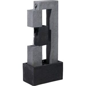 Dobar Großer Design-Gartenbrunnen mit 3 Stufen und LEDs Dobar Großer Design-Gartenbrunnen mit 3 Stufen und LEDs