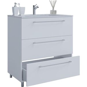 VCM 2-teiliges Badezimmer-Set Weiß - Badezimmermöbel VCM 2-teiliges Badezimmer-Set Weiß - Badezimmermöbel