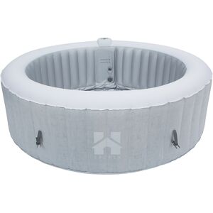 Home Deluxe - Jacuzzi exterior splash - Ø208 cm, 6 Personen, Grau - Hot Tub Home Deluxe - Jacuzzi exterior splash - Ø208 cm, 6 Personen, Grau - Hot Tub