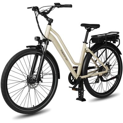Maxtron Urban 7,City E-Bike, HR-Nabenmotor,SHIMANO ALTUS 7-Gänge,mech.Scheibenbremse,creme-weiß Maxtron Urban 7,City E-Bike, HR-Nabenmotor,SHIMANO ALTUS 7-Gänge,mech.Scheibenbremse,creme-weiß