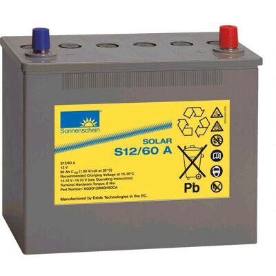 SUNSET Gel-Batterie 60 Ah, 12 V SUNSET Gel-Batterie 60 Ah, 12 V