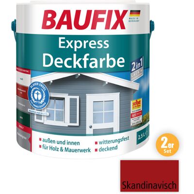 BAUFIX - 2in1 Express Deckfarbe skandinavisch - rot - Deckfarbe BAUFIX - 2in1 Express Deckfarbe skandinavisch - rot - Deckfarbe