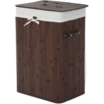 HOMCOM Wäschekorb, Wäschebox, Wäschesammler mit Deckel, faltbar, 72L, Dunkelbraun HOMCOM Wäschekorb, Wäschebox, Wäschesammler mit Deckel, faltbar, 72L, Dunkelbraun
