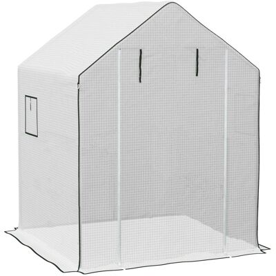 Outsunny Ersatzfolie Gewächshausfolie mit UV-Schutz, Seitenfenster, Rolltür PE-Folie Outsunny Ersatzfolie Gewächshausfolie mit UV-Schutz, Seitenfenster, Rolltür PE-Folie