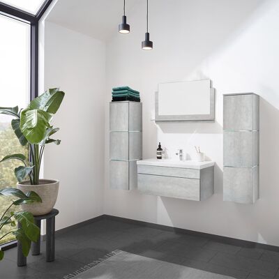 Home Deluxe Wangerooge Big Grau Badezimmermöbel-Set - Badmöbel Home Deluxe Wangerooge Big Grau Badezimmermöbel-Set - Badmöbel