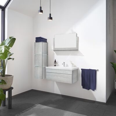 Home Deluxe Wangerooge BIG Grau Badezimmermöbel-Set - Badmöbel Home Deluxe Wangerooge BIG Grau Badezimmermöbel-Set - Badmöbel