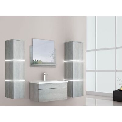 Home Deluxe Badmöbel WANGEROOGE XL - Grau Home Deluxe Badmöbel WANGEROOGE XL - Grau