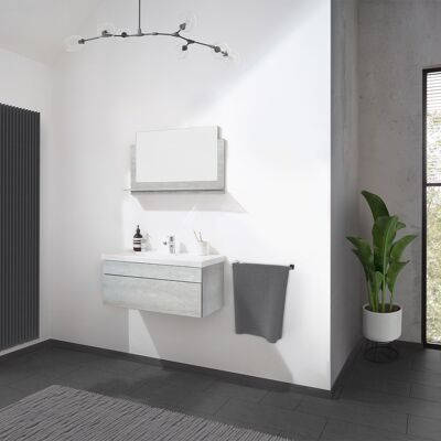 Home Deluxe Badmöbel WANGEROOGE BIG - M Grau Home Deluxe Badmöbel WANGEROOGE BIG - M Grau