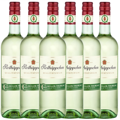 Rotkäppchen Weißwein Müller-Thurgau halbtrocken - 6er Karton Rotkäppchen Weißwein Müller-Thurgau halbtrocken - 6er Karton