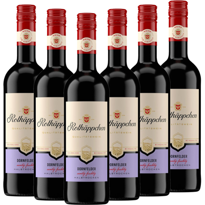 Rotkäppchen Rotwein Dornfelder halbtrocken - 6er Karton Rotkäppchen Rotwein Dornfelder halbtrocken - 6er Karton