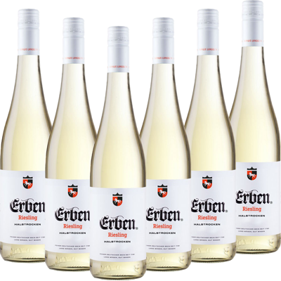Erben Riesling halbtrocken -6er Karton Erben Riesling halbtrocken -6er Karton