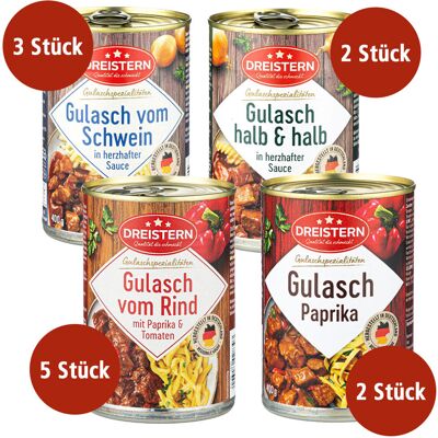 Dreistern Gourmet Gulasch 12x400g Dreistern Gourmet Gulasch 12x400g