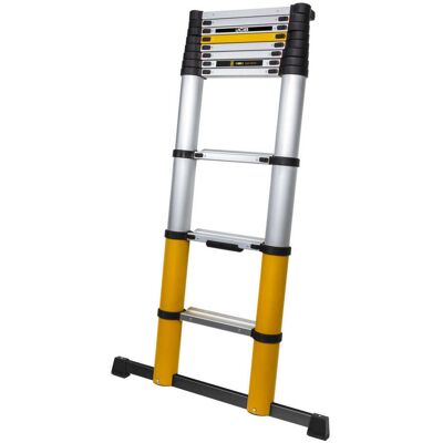 Batavia JCB Professional Teleskopleiter 3.27 m - 11 Sprossen mit breiten Sprossen und Winkelindikator Batavia JCB Professional Teleskopleiter 3.27 m - 11 Sprossen mit breiten Sprossen und Winkelindikator