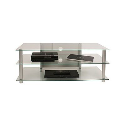 VCM TV-Möbel "Netasa", Alu/Schwarzglas VCM TV-Möbel "Netasa", Alu/Schwarzglas
