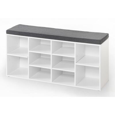 Better Home Universal-/ Schuhschrank mit Sitzkissen - Weiß Better Home Universal-/ Schuhschrank mit Sitzkissen - Weiß
