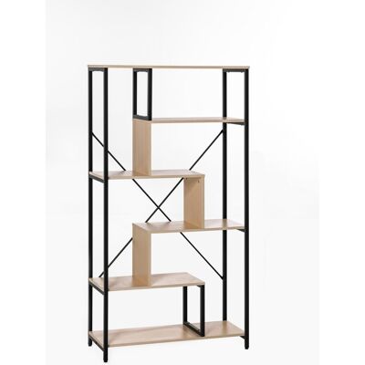 Better Home Stufenförmiges Wohnzimmerregal mit 6 Ebenen, ca. 84 x 35 x 163 cm - Braun Better Home Stufenförmiges Wohnzimmerregal mit 6 Ebenen, ca. 84 x 35 x 163 cm - Braun