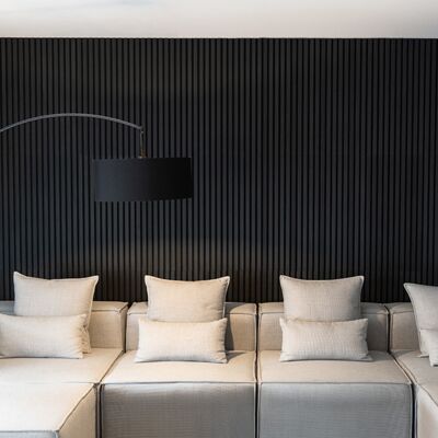 Home Deluxe Sonic Akustikpaneel - 80x40cm - Schwarze Eiche Home Deluxe Sonic Akustikpaneel - 80x40cm - Schwarze Eiche