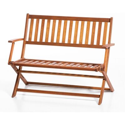 HC Garten & Freizeit 2-Sitzer faltbare Gartenbank aus Eukalyptusholz, ca. 118 x 63 x 89 cm - Braun HC Garten & Freizeit 2-Sitzer faltbare Gartenbank aus Eukalyptusholz, ca. 118 x 63 x 89 cm - Braun