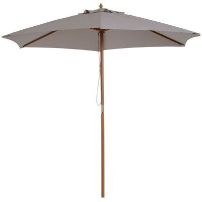 Outsunny 230cm Verstellbarer runder Sonnenschirm - Sonnenschirm Outsunny 230cm Verstellbarer runder Sonnenschirm - Sonnenschirm