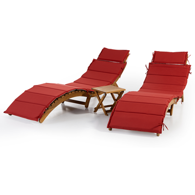HC Garten & Freizeit 5tlg. Sonnenliegen-Set mit Wende-Polsterauflagen klappbar aus Akazienholz, ca. 184 x 54 x 63 cm HC Garten & Freizeit 5tlg. Sonnenliegen-Set mit Wende-Polsterauflagen klappbar aus Akazienholz, ca. 184 x 54 x 63 cm