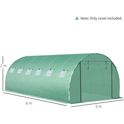 Outsunny - Ersatzfolie 300x600 - 300 x 600 cm - PE - Abdeckung Outsunny - Ersatzfolie 300x600 - 300 x 600 cm - PE - Abdeckung