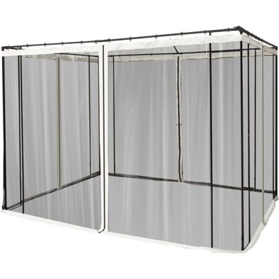 Outsunny Moskitonetz für 3x3 Pavillon 4 Seitenteile Fliegennetz mit Haken Reißverschluss Mückennetz Insektenschutz Fliegengitter Nylon-Mesh Schwarz Outsunny Moskitonetz für 3x3 Pavillon 4 Seitenteile Fliegennetz mit Haken Reißverschluss Mückennetz Insektenschutz Fliegengitter Nylon-Mesh Schwarz