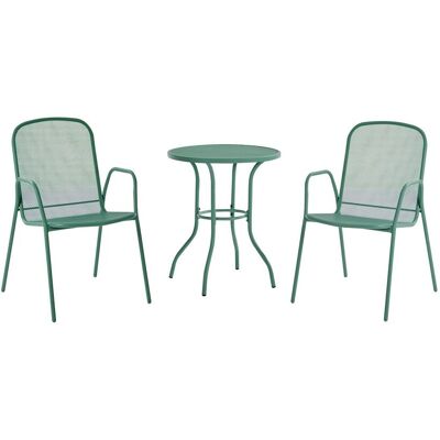 Happy Home 3tlg. Bistro-Set - Grün Happy Home 3tlg. Bistro-Set - Grün
