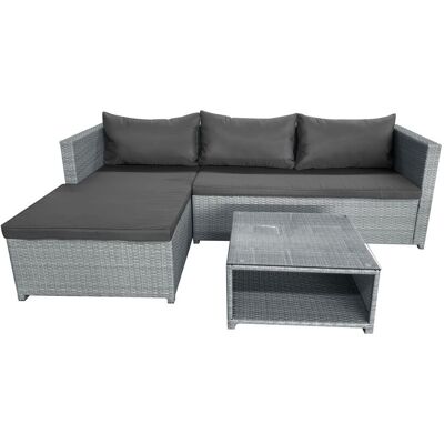 Happy Home 3tlg. Loungeset HGS62-DGR dunkelgrau Happy Home 3tlg. Loungeset HGS62-DGR dunkelgrau