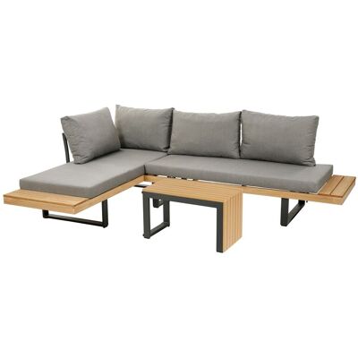 greemotion Lounge-Set Lana, 3-tlg. Aluminium Garten-Ecksofa-Set greemotion Lounge-Set Lana, 3-tlg. Aluminium Garten-Ecksofa-Set