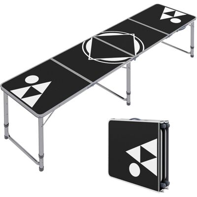 Outsunny Bierpong Tisch Campingtisch klappbarer Klapptisch für Garten, Balkon Outsunny Bierpong Tisch Campingtisch klappbarer Klapptisch für Garten, Balkon