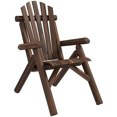 Outsunny Adirondack Gartenstuhl Holzstuhl Hochlehner Relaxstuhl Tannenholz Braun Outsunny Adirondack Gartenstuhl Holzstuhl Hochlehner Relaxstuhl Tannenholz Braun