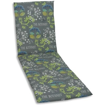 GO-DE Textil Liegenauflage Botanist grau grün GO-DE Textil Liegenauflage Botanist grau grün