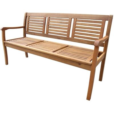 CHILLROI 3-Sitzer Gartenbank aus Akazienholz, ca. 153 x 89 x 58 cm - Braun CHILLROI 3-Sitzer Gartenbank aus Akazienholz, ca. 153 x 89 x 58 cm - Braun