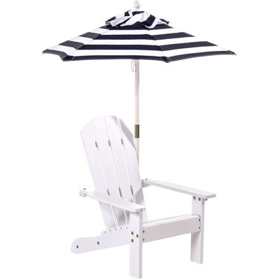 GreenYard Klappbarer Adirondack-Liegestuhl mit gestreiftem Sonnenschirm, ca. 51,5 x 58,5 x 67,5 cm – Natur GreenYard Klappbarer Adirondack-Liegestuhl mit gestreiftem Sonnenschirm, ca. 51,5 x 58,5 x 67,5 cm – Natur