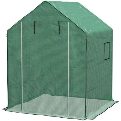 Outsunny Ersatzfolie Gewächshausfolie mit UV-Schutz, Seitenfenster, Rolltür, Grün Outsunny Ersatzfolie Gewächshausfolie mit UV-Schutz, Seitenfenster, Rolltür, Grün