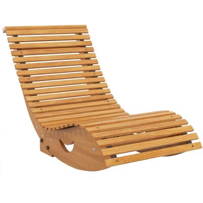 Outsunny Schaukelstuhl Schaukelliege Holz Ergonomisch Gartenliege mit S-Form Outsunny Schaukelstuhl Schaukelliege Holz Ergonomisch Gartenliege mit S-Form