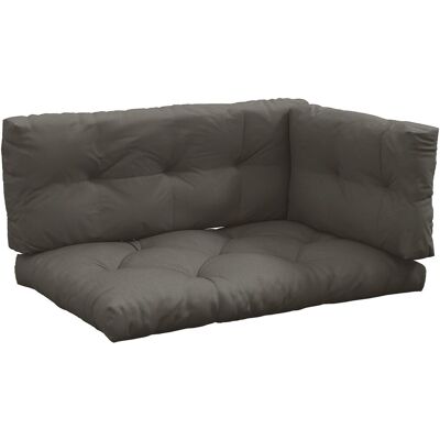 Outsunny Palettenkissen 3er-Set Bankauflage Sitzkissen mit UV-Schutz für Garten Grau Outsunny Palettenkissen 3er-Set Bankauflage Sitzkissen mit UV-Schutz für Garten Grau