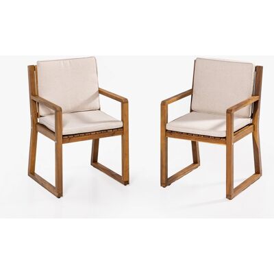 Prestige Home Living Indoor Gartenstühle 2er Set aus Akazienholz , ca. 54 x 59 x 88 cm - Braun Prestige Home Living Indoor Gartenstühle 2er Set aus Akazienholz , ca. 54 x 59 x 88 cm - Braun