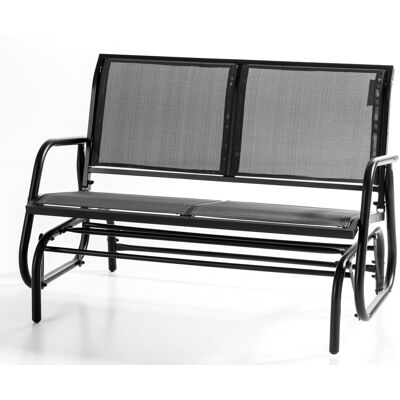 Prestige Home Living Outdoor 2-Sitzer Garten Schaukelbank, ca. 120 x 70 x 83 cm - Schwarz Prestige Home Living Outdoor 2-Sitzer Garten Schaukelbank, ca. 120 x 70 x 83 cm - Schwarz